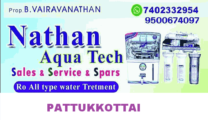 Nathan Aqua RO Water Purifier dealers in Pattukkottai